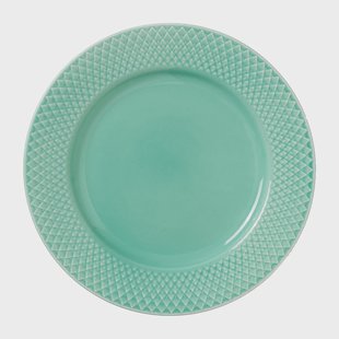 Lyngby Porcelæn Rhombe bord Ø21 cm Aqua