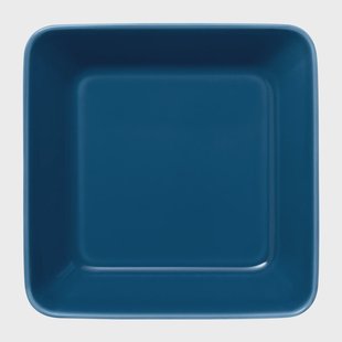 Iittala Teema bord vierkant 16 x 16 cm. Vintage blauw