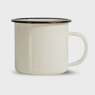 Sagaform Doris emaille mok 35 cl Beige