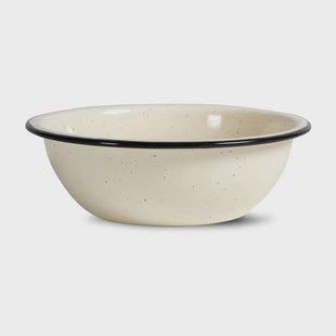 Sagaform Doris emaille kom Ø16 cm Beige