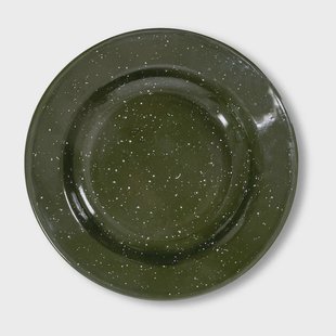 Sagaform Doris emaille bord Ø20 cm Groen