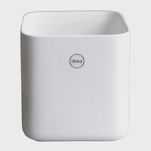 DBKD Cube pot small Ø13 cm Matte White