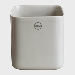 DBKD Cube pot small Ø13 cm Shiny mole