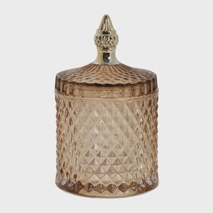 Lene Bjerre Miya voorraadpot met deksel Ø10,5 cm Golden brown