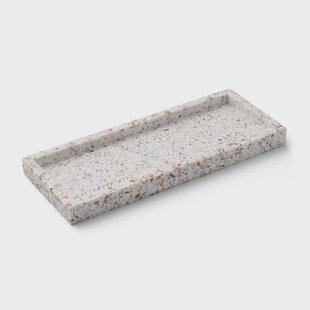 Humdakin Humdakin Terrazzo presenteerschaaltje 10x25 cm White-brown