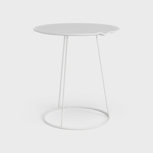 Swedese Breeze tafel golvend Ø46cm wit