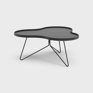 Swedese Flower mono tafel 84 x 90cm H39 cm Es zwart glanzend