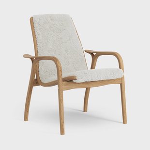 Swedese Laminett Fauteuil Eik geolied / schapenvacht Offwhite (wit)