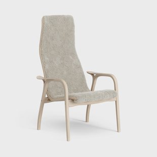 Swedese Lamino Fauteuil Eik wit gepigmenteerd / schapenvacht Moonlight (beige)