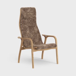 Swedese Lamino Fauteuil Eik geolied/schapenvacht Sahara (nougat bruin)
