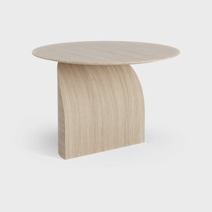 Swedese Savoa tafel H45cm Eik wit gepigmenteerd