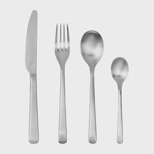 Broste Copenhagen Hune bestek 16-delig Brushed satin