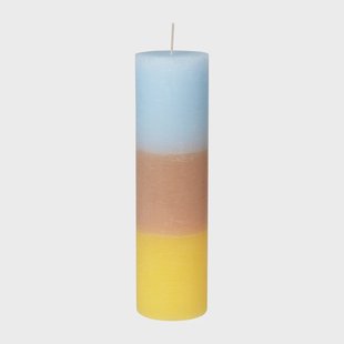 Broste Copenhagen Rainbow blokkaars 25 cm Pineapple cloud