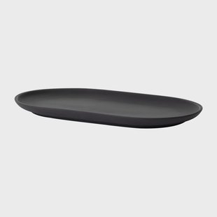 Design House Stockholm Sand bord ovaal 12,5x20 cm Black clay
