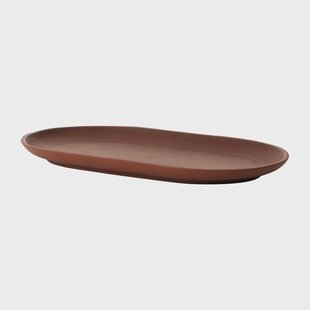 Design House Stockholm Sand bord ovaal 12,5x20 cm Red clay