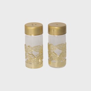 Pluto Design Grönska zout- en pepervaatje Goud-glas