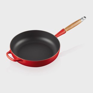 Le Creuset Le Creuset Signature hapjespan houten handvat 28 cm Cerise