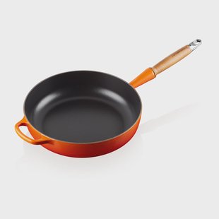 Le Creuset Le Creuset Signature hapjespan houten handvat 28 cm Flame
