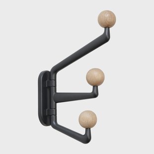 &Tradition Capture SC74 haak small 3 armen Graphite-Oak