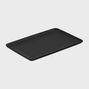 Aida Raw bord 23,5 x 15 cm. Titanium black