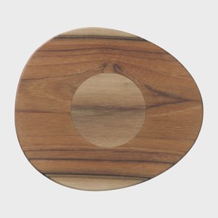 Aida Raw pannenonderzetter magnetisch 15x17,5 cm Teak