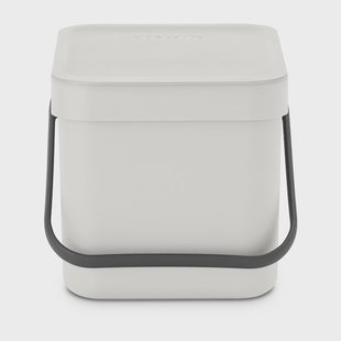 Brabantia Sort & Go afvalbak 6 l. Lichtgrijs