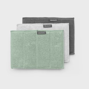 Brabantia Sinkside schoonmaakspons microvezel 3-pack Jade green