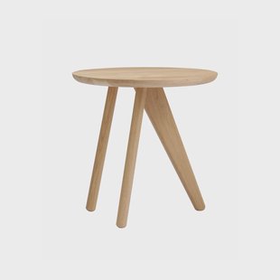 NORR11 Fin bijzettafel Ø40 cm Natural oak