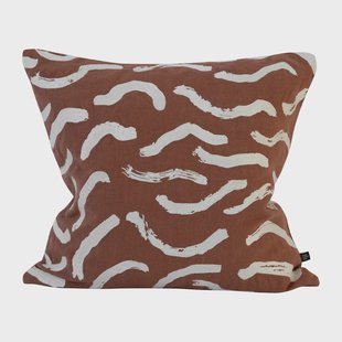 Fine Little Day Stim kussenhoes 48x48 cm Terracotta