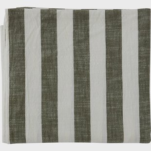 OYOY Striped tafelkleed 140x260 cm Olive