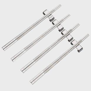 Vargen & Thor Kito Chopsticks eetstokjes 4-pack Zilver