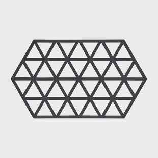 Zone Denmark Triangles pannenonderzetter 14x24 cm Black
