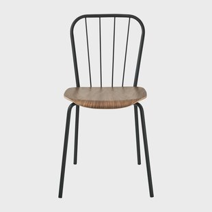 Maze Same Chair stoel Zwart-walnoot