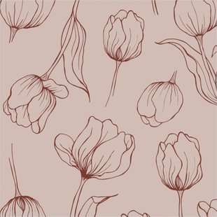 Cooee Design Tulipa servetten 33x33 cm Blush