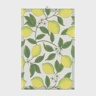 Ekelund Linneväveri Citroner keukenhanddoek 40x60 cm Geel