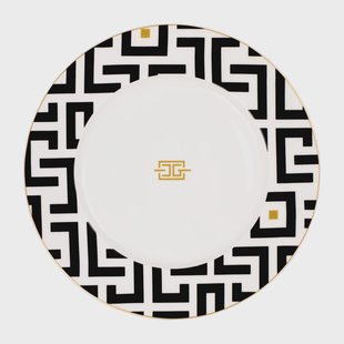 Carolina Gynning DECO bord Ø29 cm Wit-zwart