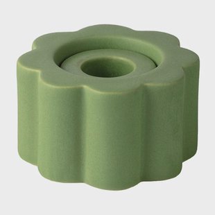 PotteryJo Birgit vaas/waxinelichtjeshouder 5 cm Olive