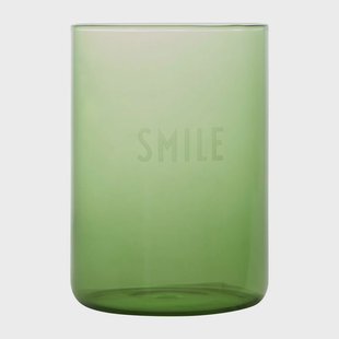 Design Letters Design Letters favoriete glas 35 cl Smile-green Design Letters Design Letters favoriete glas 35 cl Smile-green