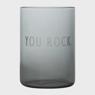 Design Letters Design Letters favoriete glas 35 cl You rock-black