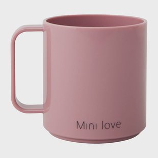 Design Letters Design Letters Mini Love beker met oor Ash rose