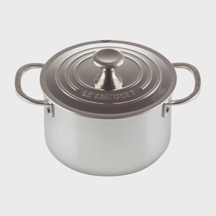 Le Creuset Signature 3-Ply diepe braadpan met deksel 2,8 l