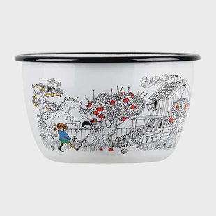 Muurla Pippi The Way Home emaillekom 2 liter White