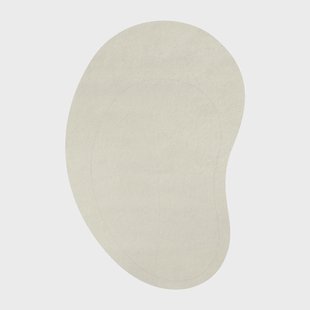 Layered Residue wollen vloerkleed 235x350 cm Bone White