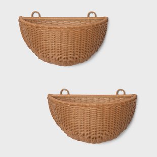 Ferm Living Braided wandmanden 2-pack Natural