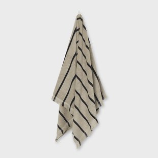 Ferm Living Alee handdoek 70x140 cm Sand-black