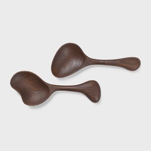 Ferm Living Os saladebestek 2-delig Dark brown