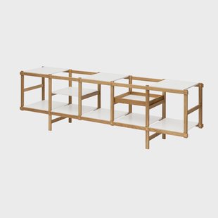 Design House Stockholm Frame rek laag Eiken-wit