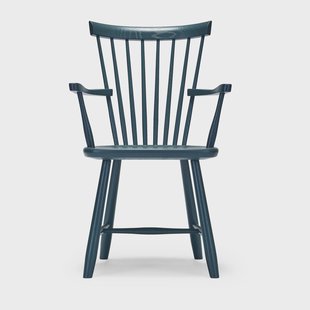 Stolab Lilla Åland stoel met armleuningen berkenhout Bosgroen