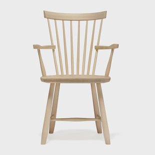 Stolab Lilla Åland stoel met armleuningen berkenhout Natuurlijke olie