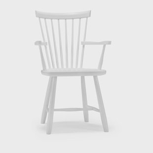 Stolab Lilla Åland stoel met armleuningen berkenhout Wit